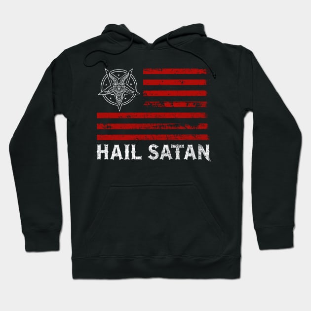 Hail Satan I Satanic Goat I Occult Baphomet Gift product Hoodie by biNutz